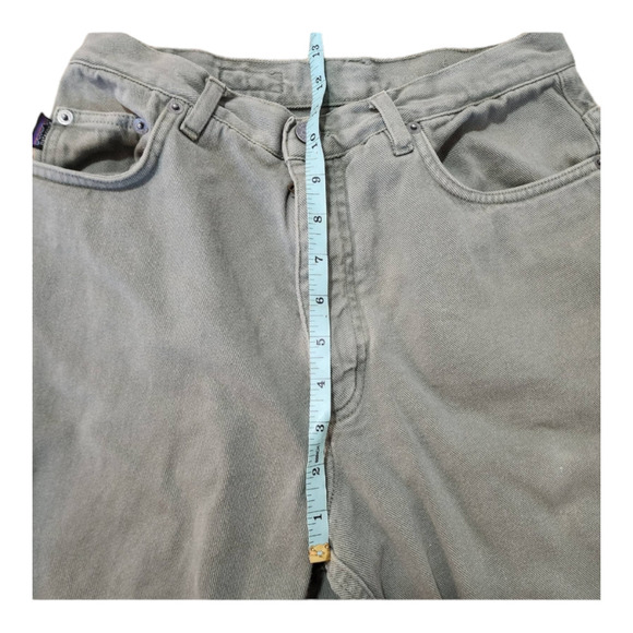 Vintage 90's Patagonia high waisted distressed green khaki pants size 10 - Picture 8 of 9